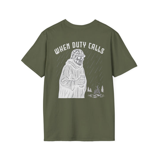 Military Unisex T-Shirt - When Duty Calls Nightshift Design