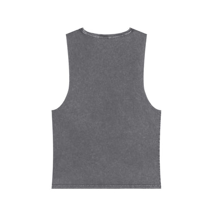 Bended Black Stonewash Tank Top