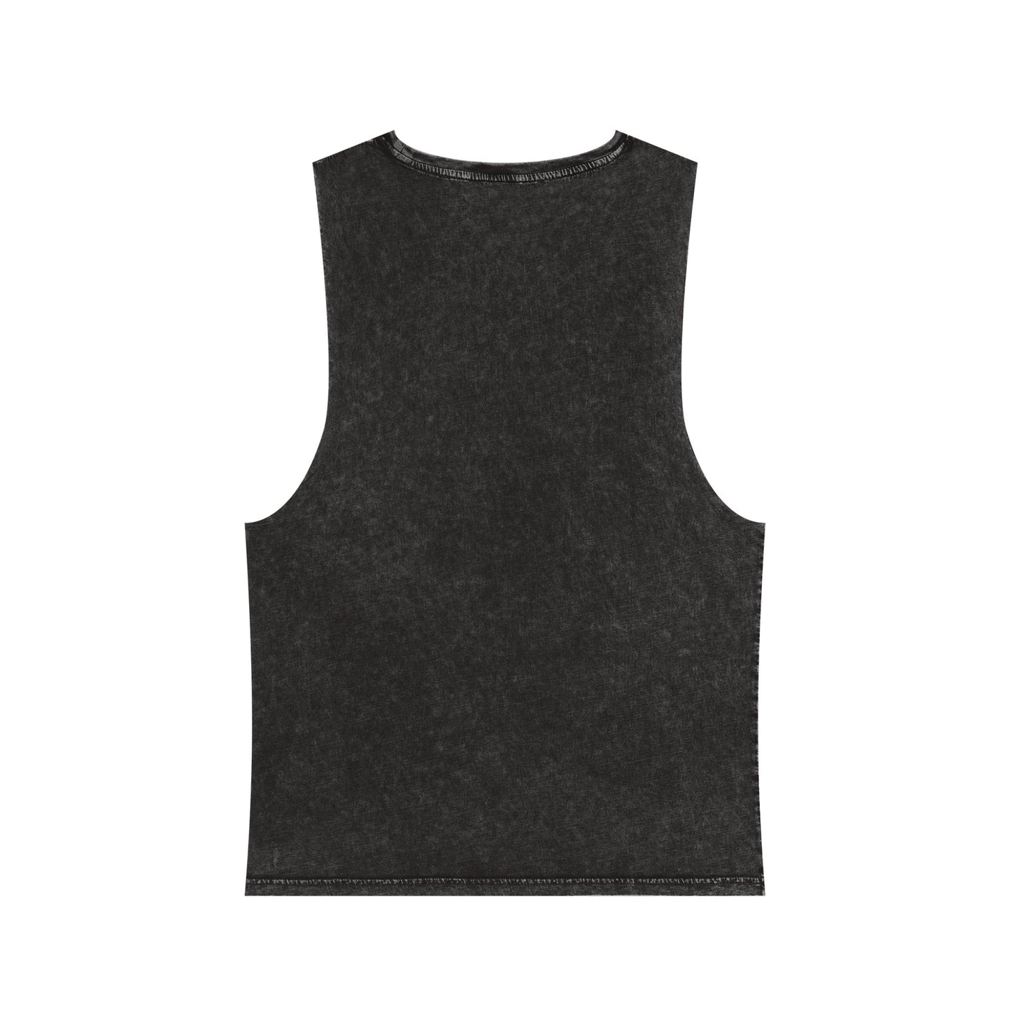 Bended Black Stonewash Tank Top