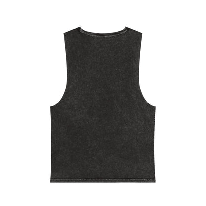 Bended Black Stonewash Tank Top