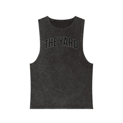 Bended Black Stonewash Tank Top